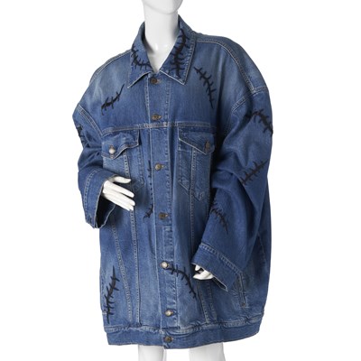 Lot 496 - Moschino Couture!, an oversized denim jacket.