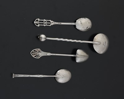 Lot 47 - Four Arts and Crafts silver spoons, including...
