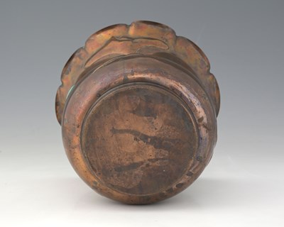 Lot 106 - An Arts and Crafts Ruskin set copper...