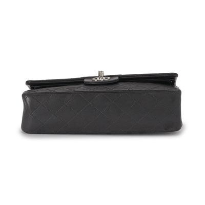 Lot 222 - Chanel, a charcoal Medium Classic Double Flap handbag.