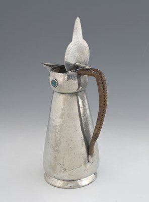 Lot 105 - An Arts and Crafts pewter and Ruskin cabochon...