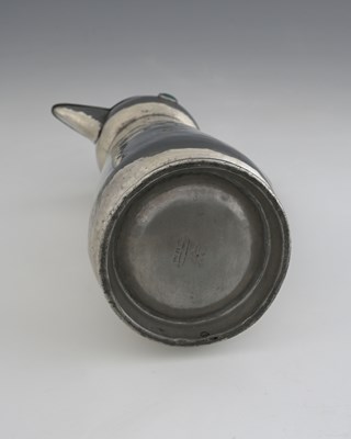 Lot 105 - An Arts and Crafts pewter and Ruskin cabochon...