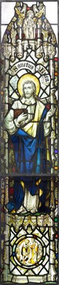 Lot 84 - Clayton and Bell, a pair of stained glass...