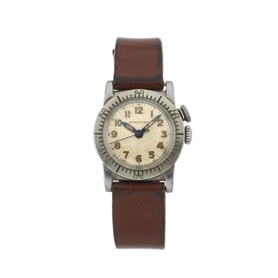 Lot 219 - Longines, a base metal Weems Pilot Aviator wrist watch