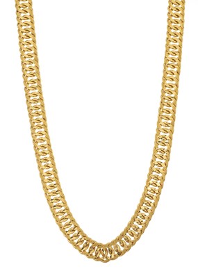 Lot 40 - A 22ct gold curb-link chain necklace