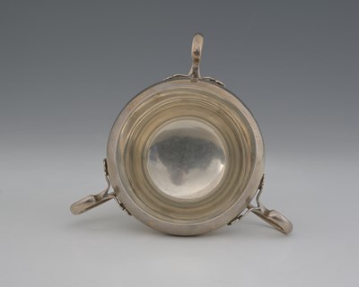 Lot 51 - An Arts and Crafts silver three handled vase,...