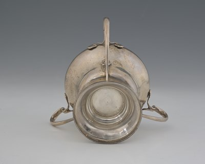 Lot 51 - An Arts and Crafts silver three handled vase,...