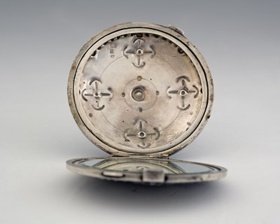 Lot 46 - A Polish Arts and Crafts silver compact, ORNO...