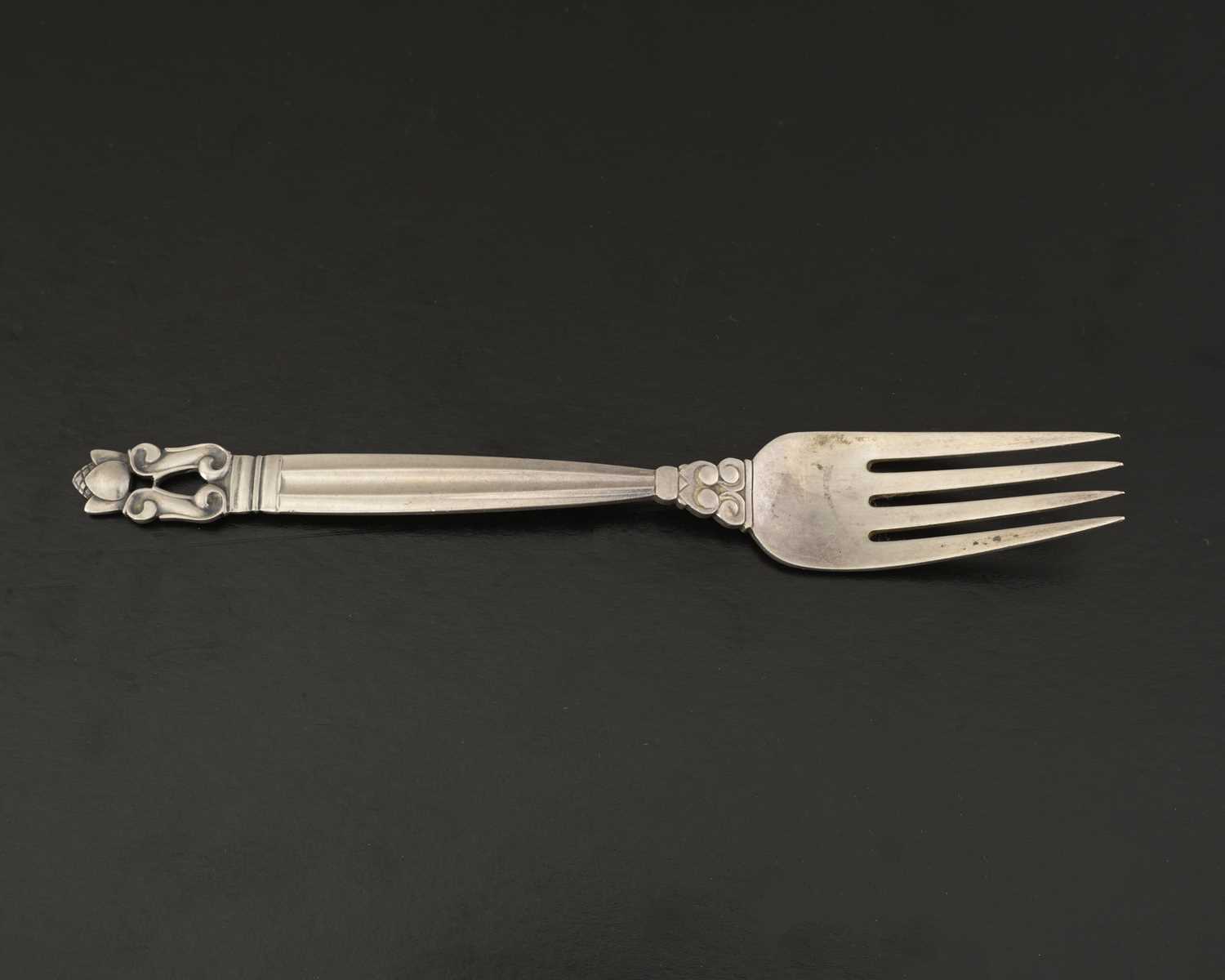 Lot 77 - Johan Rohde for Georg Jensen, a silver acorn...