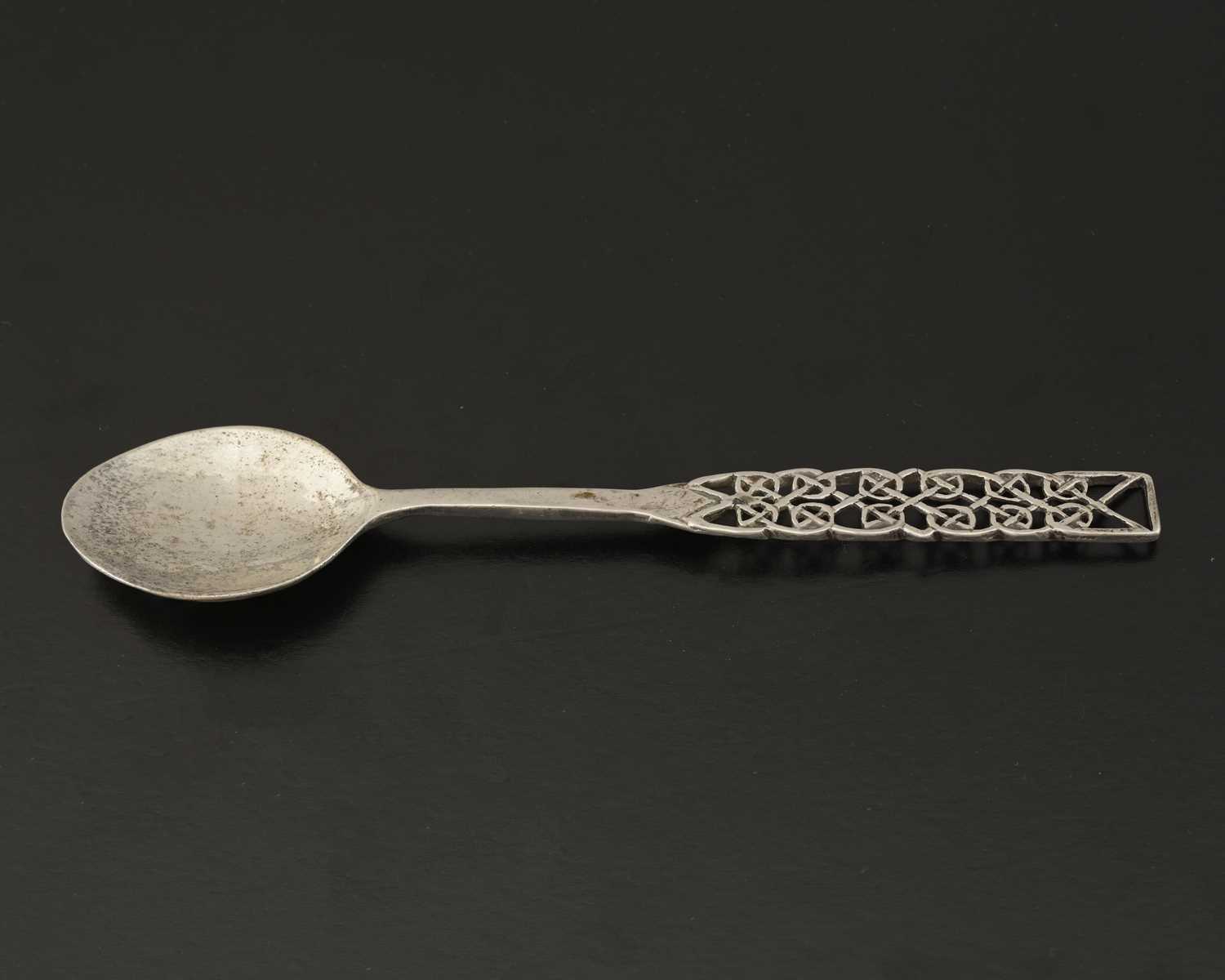 Lot 64 - Amy Sandheim, an Arts and Crafts silver spoon,...
