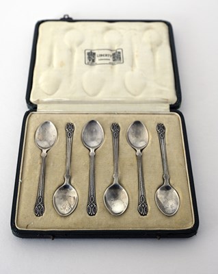 Lot 73 - Liberty and Co, a cased set of six Arts and...