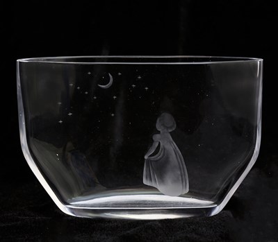 Lot 598 - Edvin Ohrstrom for Orrefors, a Modernist glass...