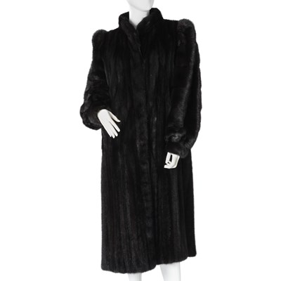Lot 559 - Black Pearl, a full-length black mink coat.