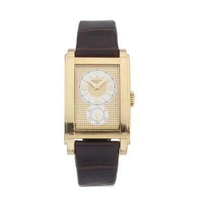 Lot 269 - Rolex, an 18ct gold Cellini Prince wrist watch