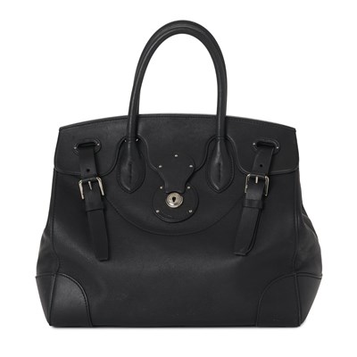 Lot 511 - Ralph Lauren, a black leather Ricky handbag.
