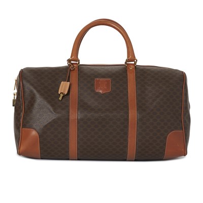 Lot 308 - Celine, a vintage macadam Boston travel bag