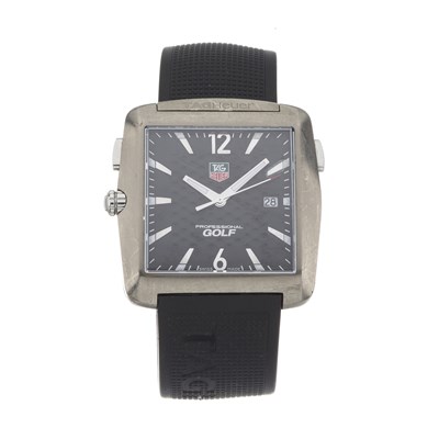 Lot 276 - Tag Heuer, a titanium Professional Golf Tiger Woods Edition wrist watch