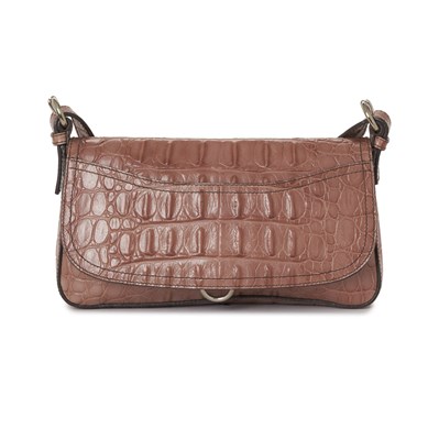 Lot 489 - Miu Miu, a crocodile embossed baguette handbag.