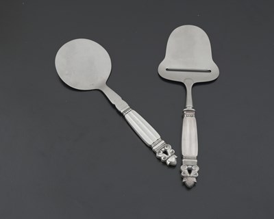 Lot 215 - Johan Rohde for Georg Jensen, an acorn pattern...