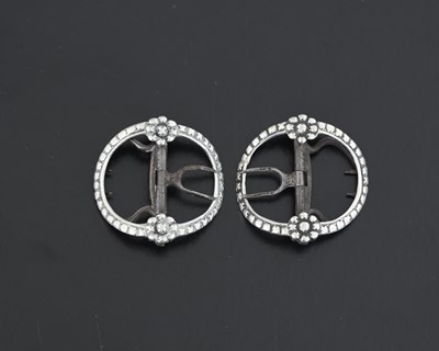 Lot 425 - A pair of eighteenth-century English silver...