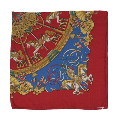 Lot 434 - Hermes, a large Luna Park cashmere/silk shawl.