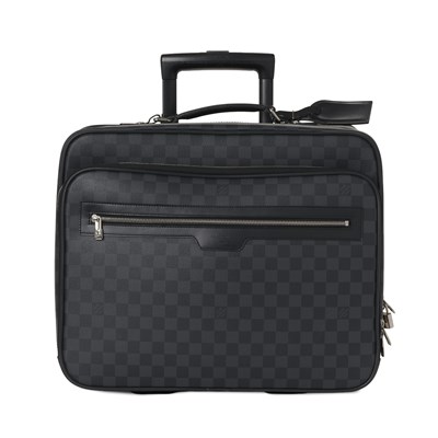 Lot 452 - Louis Vuitton, a damier graphite Pilot rolling cabin case.