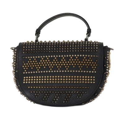 Lot 337 - Christian Louboutin, a Panettone spiked messenger bag.