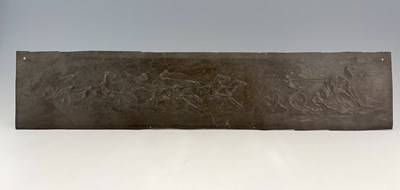 Lot 163 - Gilbert Bayes, The Goal, an electrotype relief...