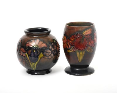 Lot 360 - 'Flambe Frilled and Slipper Orchids' a...
