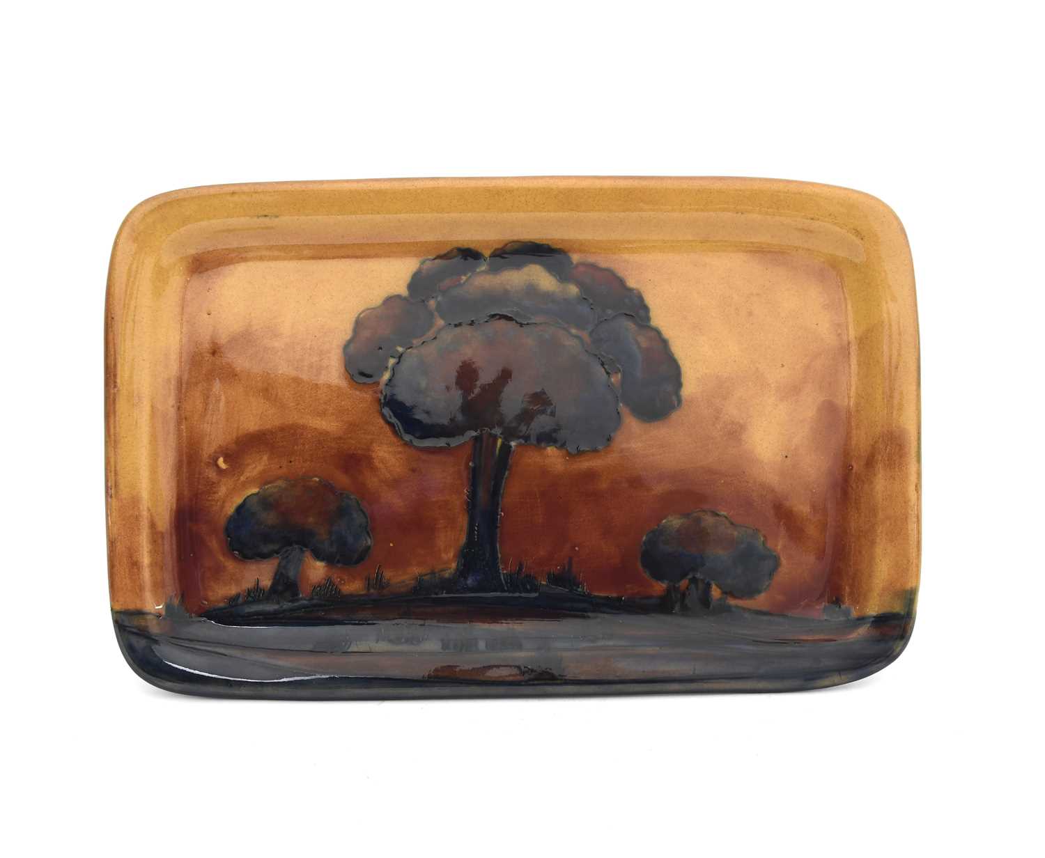 Lot 15 - 'Flambe Dawn Landscape' a Moorcroft Pottery...