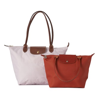 Lot 394 - Longchamp, two Le Pliage handbags.