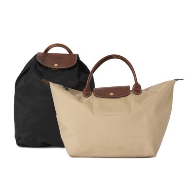 Lot 417 - Longchamp, two Le Pliage bags.