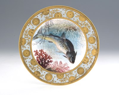 Lot 785 - A Mintons cabinet plate, late 19th Century,...