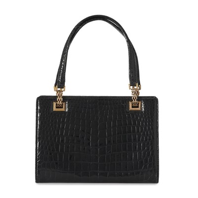 Lot 361 - Gucci, a vintage crocodile handbag.