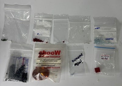 Lot 461 - A selection of synthetic gemstones, cubic zirconia's, paste etc. / A selection of loose gemstones