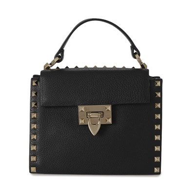 Lot 505 - Valentino Garavani, a leather Rockstud Top Handle handbag.