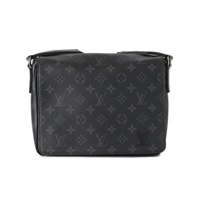 Lot 423 - Louis Vuitton, a monogram eclipse District PM messenger bag.