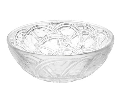 Lot 622 - Lalique, a Pinsons glass bowl, model 10-386,...