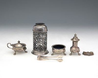 Lot 253 - A group of hallmarked silver,...