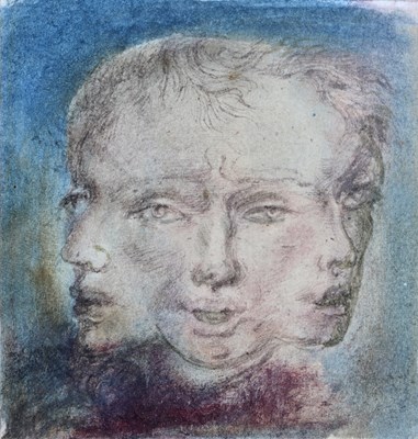 Lot 327 - Leslie Hurry (British, 1909-1978), Three Faces,...