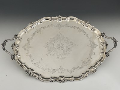 Lot 356 - An Edwardian silver two-handled tray, by John...
