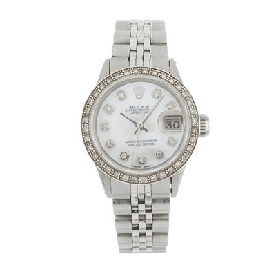 Lot 224 - Rolex, a modified Oyster Perpetual Date/Datejust bracelet watch