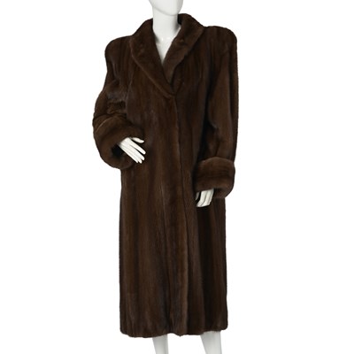 Lot 469 - A full-length demi buff mink coat.