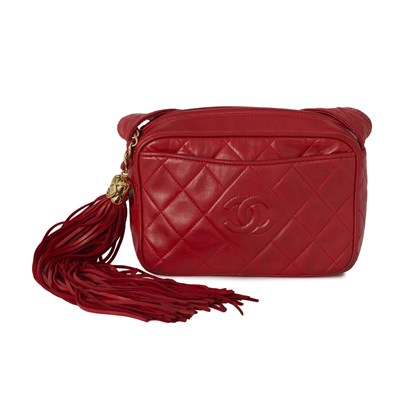 Lot 262 - Chanel, a vintage Tassel Camera bag.