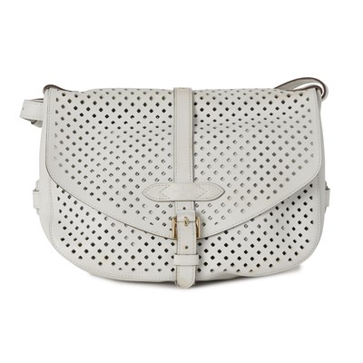 Lot 428 - Louis Vuitton x Sofia Coppola, a Flore Perforated Saumur handbag.
