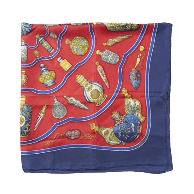 Lot 405 - Hermes, a Qu'importe le Flacon silk scarf.