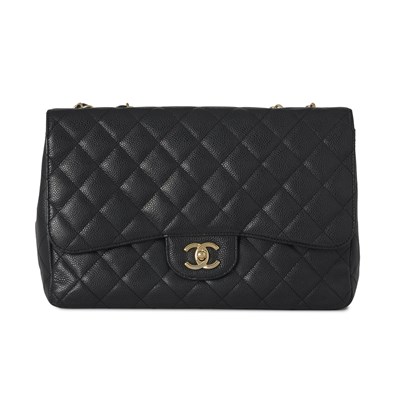 Lot 281 - Chanel, a Jumbo Classic Flap handbag.