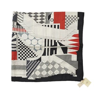 Lot 401 - Hermes, a Promenade au Faubourg silk scarf.