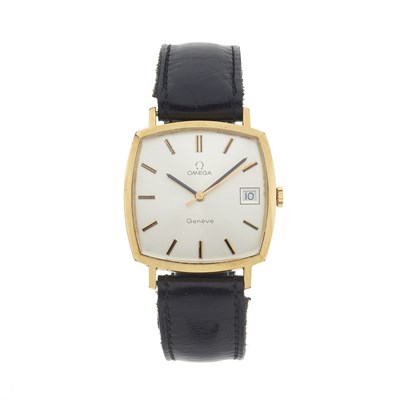 Lot 212 - Omega, a bi-colour Genève wrist watch