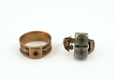 Lot 344 - Two Victorian gold rings